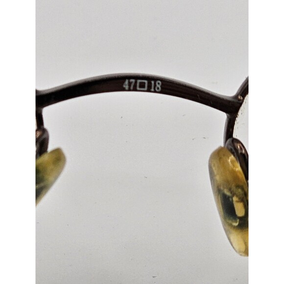 Magic Clip Womens Eyeglasses M254 47-18-145 Dark Brown Polish FRAMES ONLY!!! - Picture 9 of 10